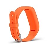 RuenTech Replacement Bands For Garmin Vivofit jr.2, Colorful Adjustable Wristbands With Secure Watch-style Clasp Strap For Garmin Vivofit jr 2/Vivofit jr and Vivofit 3(For Kids) (orange)