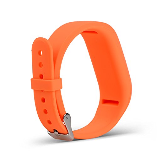 RuenTech Replacement Bands For Garmin Vivofit jr.2, Colorful Adjustable Wristbands With Secure Watch-style Clasp Strap For Garmin Vivofit jr 2/Vivofit jr and Vivofit 3(For Kids) (orange)