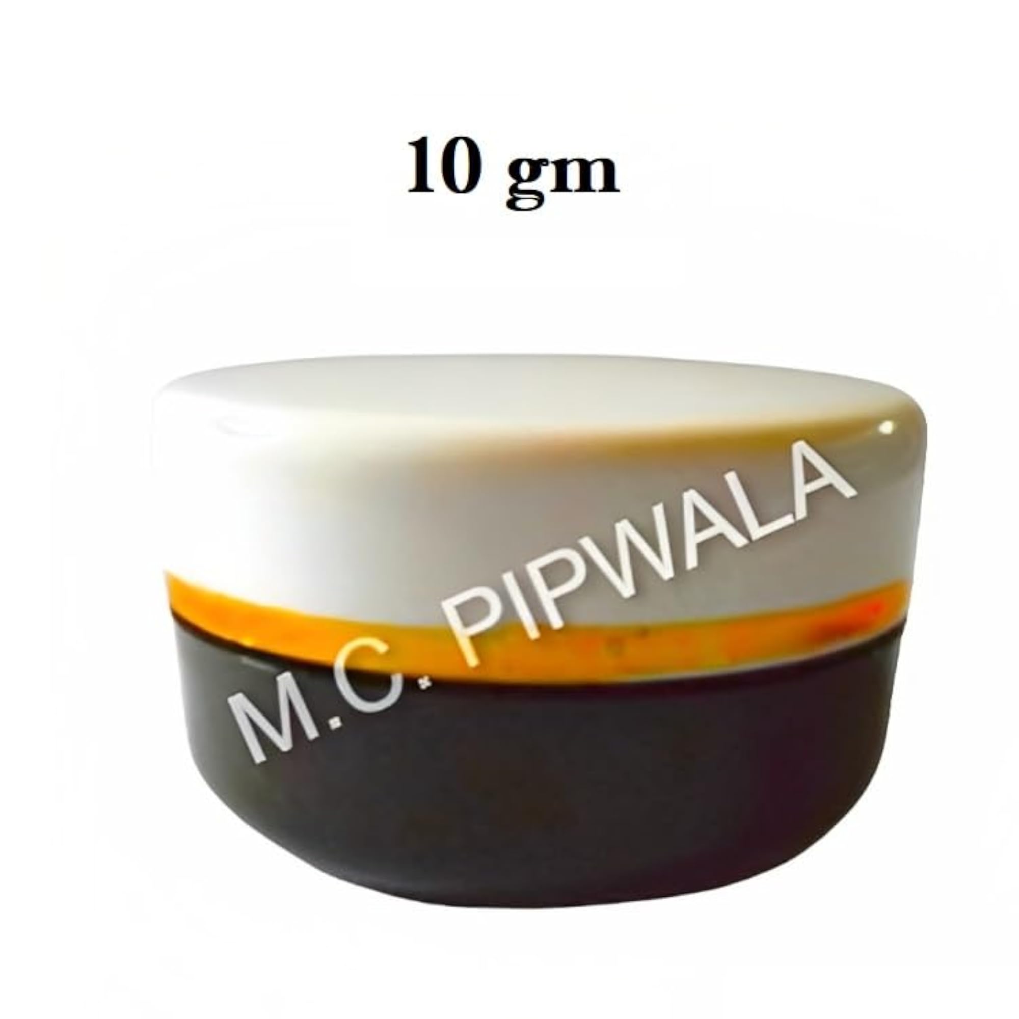10 gm Round P.S. Black Container with Cap
