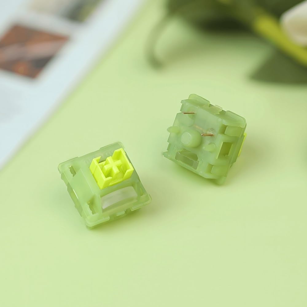 Outemu Lime V3 Switch, Silent Tactile Pre-Lubed Switch for Mechanical Keyboard(90PCS)
