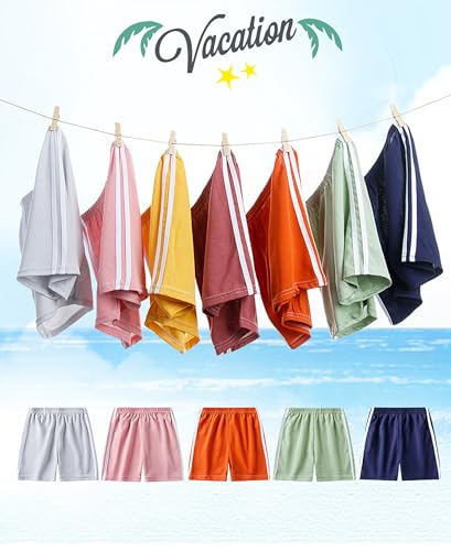 Boys Girls Shorts Summer Jogger Running Kids Solid Short Pants Athletic Sports Thin Casual Shorts 2-8Years2