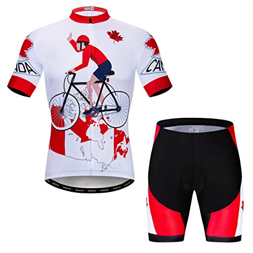 Radtrikot-Set für Herren, atmungsaktiv, Fahrradanzug, Mountainbike-Kleidung, MTB-Trikot, schnell trocknend