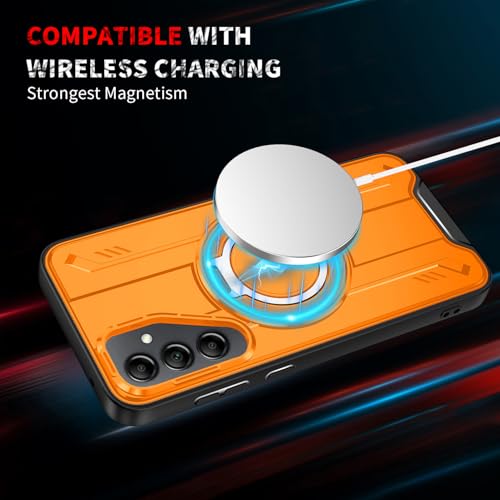 Coque Samsung Galaxy A14 orange LS - Protection silicone souple fine