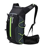 Sistema de hidratación: en la correa del hombro de la mochila hay un sistema de agua potable oculto para guardar la bolsa de hidratación (bolsa de hidratación no incluida), puedes incluso beber agua durante la equitación, senderismo o montañismo sin afectar al movimiento