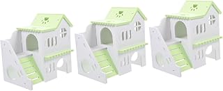 POPETPOP 3 Pçs Cama De Hamster Hamster Brinquedo Hamster Swing Decoração Esportiva Casa De Hamster Esconderijo Casas De Hamster E Esconderijos Hamster Esconderijo De Madeira Casa De