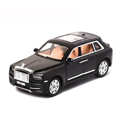 Image of Braintastic 1:32 Diecast Rolls Royce Alloy Metal Pull Back Die-Cast Carwith Sound Light for Kids Best Gifts Toys for Kids Boys (Rolls Royce Black)