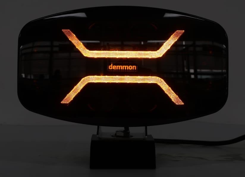 2 Phares De Travail LED 55W - Avec Feu Position Et Gyrophare Orange - Homologués ECE Pour Camions, 4x4, VTT