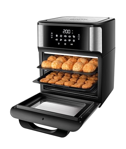 Fritadeira Air Fryer Forno Oven 12 Litros, Mondial, Preto/Inox, 2000W, 110V - AFO-12L-BI