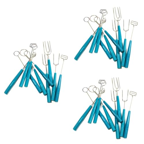 BRIGHTFUFU 3 Sets 10pcs Dipping Fork Tool Set Stainless Steel Forks for Baking and Chocolate Dipping