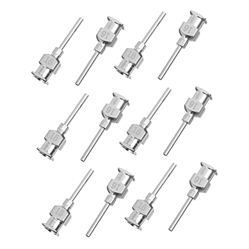 NAMOARLY Stainless Steel Luer Lock Tip Needles 12pcs Kit for and Precision Dispensing