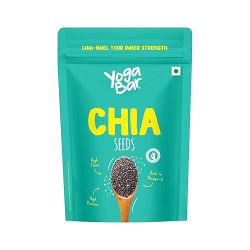 Image of Yogabar Chia Seeds 500g - Rich Source in Plant Protein, Ideal for Microgreens, Salad Toppings, Smoothie Bowls & More