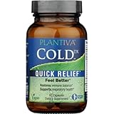 Plantiva ColdDx Natural Herbal Defense & Respiratory Health Support Supplement - Non-Drowsy, Stimulant Free, Quick Relief - Vegan, Plant-Based - 60 Capsules