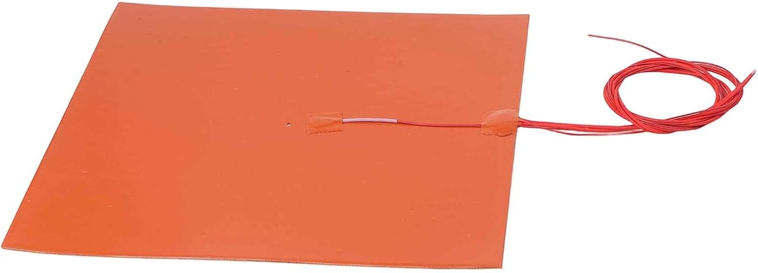 Silicone Heater Mat Pad 330x330mm 220V 800W for Printer Heated Bed, High Temperature Resistant Heating Plate with Insulation Safety