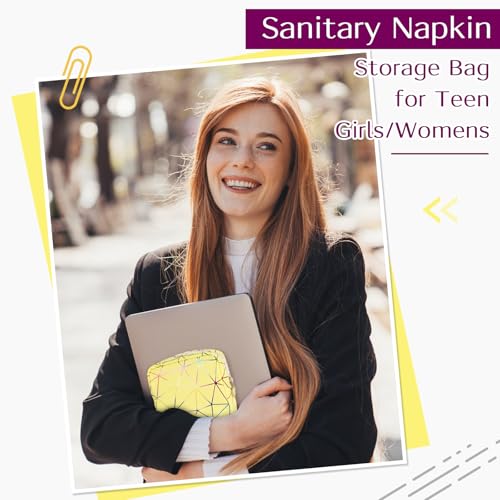Image of Likesing Period Bag Pouch, Leather Tampon Holder for Purse-Purple | PU Period Pouches for Teen Girls, Women Portable Sanitary Napkin Storage Bag, Feminine Sanitary Bags Emergency Pad Pouch