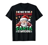Santa Is Watching Christmas Family Matching Tees