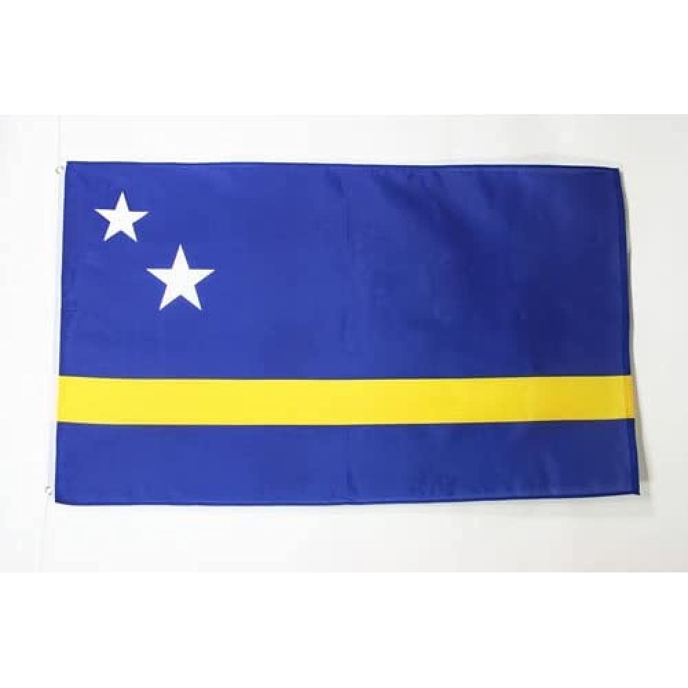 Drapeau Curacao Oeillets Haute Qualite, 90cm x 60cm