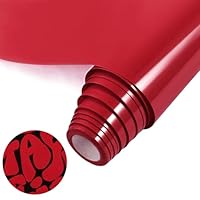 NANAPLUMS Plotterfolie Textil, Neuer 3D-Puff-Vinyl- 30,5 x 100 cm Puff HTV Vinylrolle für T-Shirts, 3D-Puff-Hitzetransfer-Vinyl, Einfach zu schneiden, zu entgittern und zu übertragen, Rot