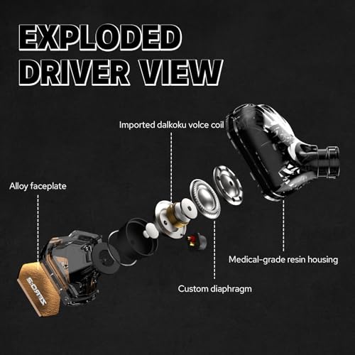 undefined Linsoul 7Hz x Crinacle Zero:2 in Ear Monitor, Updated 10mm Dynamic Driver IEM, Wired Earbuds Earphones, Gaming Earbuds, with OFC IEM Cable for Musician (with MIC, Orange) の商品画像 3