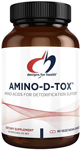 Designs for Health Amino-D-Tox - Amino Acid Detox + Liver Cleanse Support - Supplement Blend with Glycine, Calcium D Glucarate, NAC + More - Non-GMO + BPA Free Glass Bottle (90 Capsules)