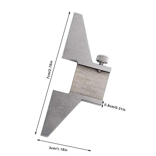 Base de profundidad para calibrador, accesorio de acero miniatura 2
