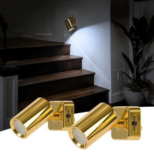 Image of L LOHAS LED Night Lights Plug into Wall,[2-Pack] Wall Spot Lights Indoor | Dusk to Dawn Sensor,5000K Daylight White, Night Lights,for Home Decor Party Bathroom,Hallway