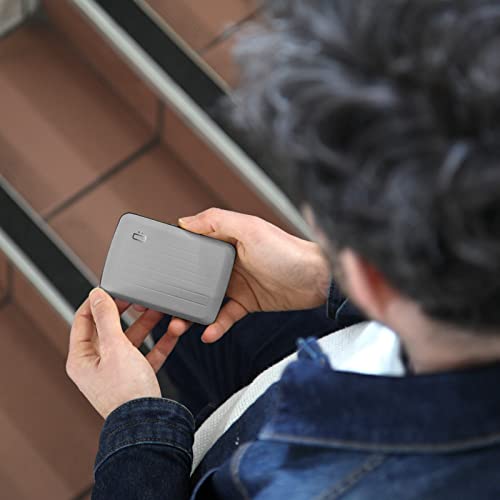 Image of OGON -DESIGNS- Slim RFID Blocking Aluminum Card Holder Wallet - OSLO