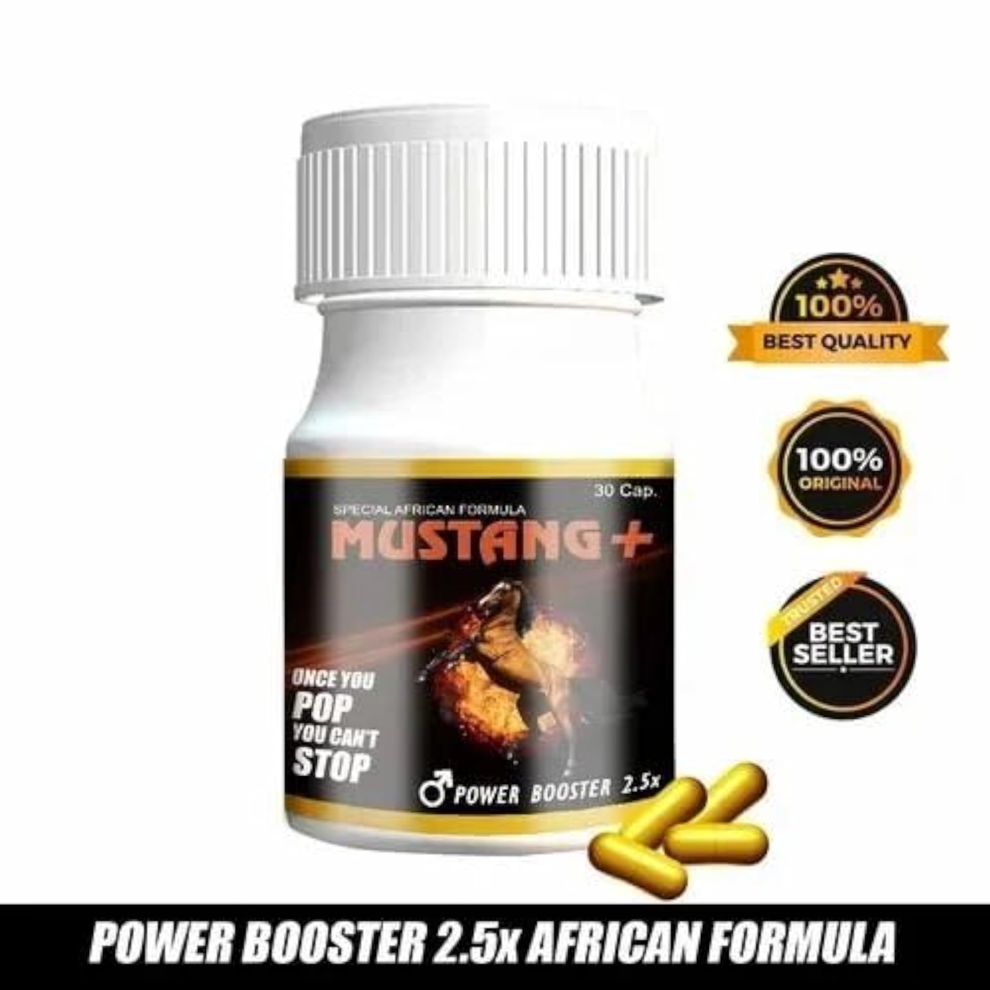 Mustang Plus Power Booster Capsules for Muscle Growth