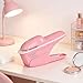 Milageto Holeless Stapler Stapleless Stapler Binding Hand Tool No Staple Stapling Machine No Staple Staplers for Leaflets, Pink