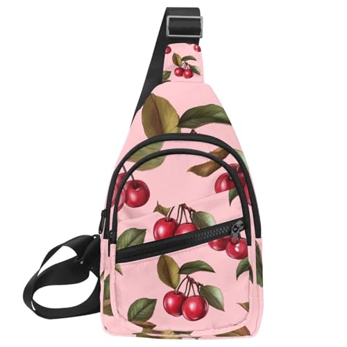 Sacs à bandoulière pour homme et femme Cherry multipack sacoche croisée et pochette textile