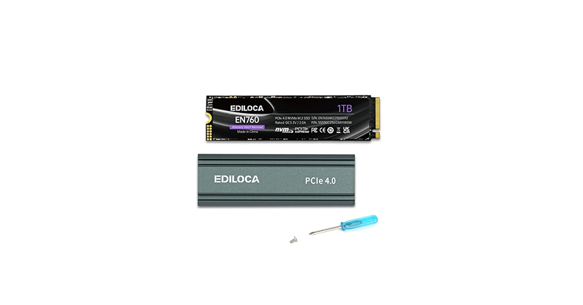 Amazon.com: Ediloca 1TB M2 NVME SSD with Heatsink - PCIe