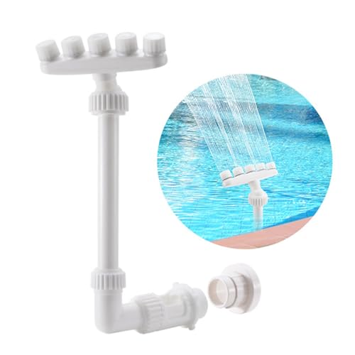 Fontaine de piscine réglable contre l'eau trop chaude avec 5 buses - 3