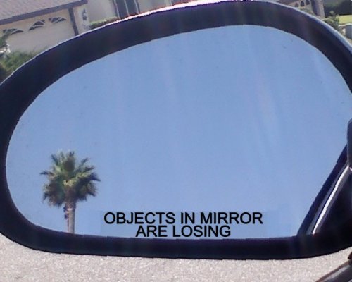 (2) Mirror Decals " Objects in Mirror are Losing" for Volvo XC V S C 30 40 50 60 70 80 90 Turbo 240 740 850 940 960 C30 C70 S40 S60 S70 S80 V40 V50 V70 XC60 XC70 XC90 P1800 122 by Crawford Graphix