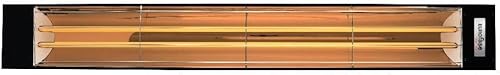 Eurofase Heating Calentador eléctrico de doble elemento infrarrojo de 6000 vatios-Voltaje 240-Acabado Negro-Sin Fascia Decorativa Fascia