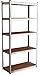 VERDELOOK Scaffale in metallo con 5 ripiani in legno 90x40x180cm