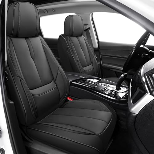 Image of ILMO Seat Covers for GMC Silverado 1500 2007-2026 (Classic Black,Front Set)