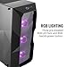 Cooler Master MasterBox TD500 ATX Mid Tower with 3D Diamond-Cut Design, Mesh Front Intake Vents, Transparent Side Panel, Three 120mm RGB Fans & RGB Lighting System