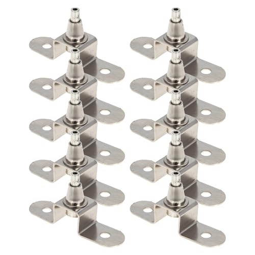 IWOWHERO 10 Pcs Cold Rolled Steel Wire Rope Hooks Photo Frame Hangers Zinc Alloy Brackets for Hanging Lamps Murals Boards Safe Support