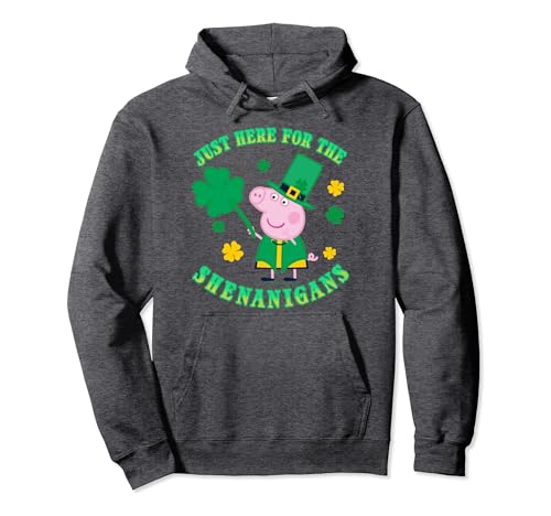 Peppa Pig pull Saint-Patrick enfant sweat à capuche vert fan