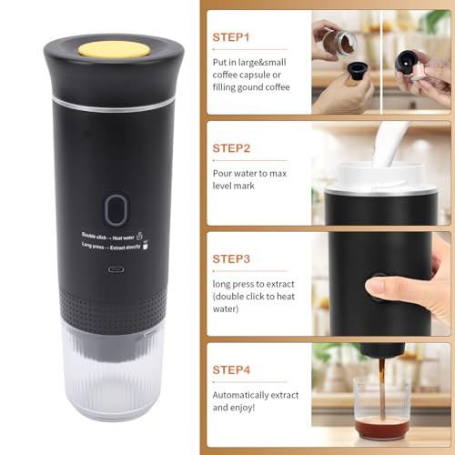 Cafetera portátil de cápsulas con batería 120 mL miniatura 4
