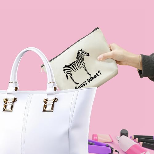 VICBOU Funny Zebras Makeup Bag Zebra Gifts for Women Zebra Supplies Accessories Cute Cosmetic Bag for Girls Daughter Animal Zebras Lovers Sister Best Friends Christmas Mothers Day Birthday Gifts3