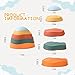 LoomLark Balance Stepping Stones for Kids 5pcs Non-Slip River Stones Obstacle Course Play Indoor and Outdoor Coordination Game Sensory Toys Toddler Ages 3 4 5 6 7 8+