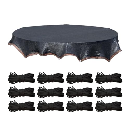 Malla para trampolín exterior con toldo solar y protección UV para jardín y terraza