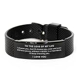to The Love of My Life Black Shark Mesh Bracelet, I Choose You and I'll Choose You Over and Over, Be