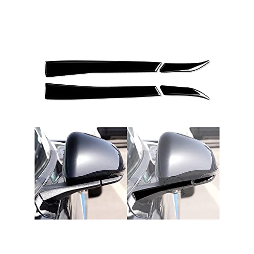 Bandes décoratives piano noir pour rétroviseurs Ford Mustang 2015-2020