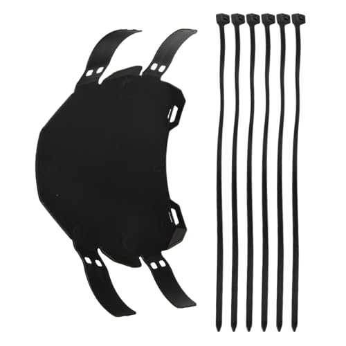 Support d'immatriculation moto mat avec sangles de fixation