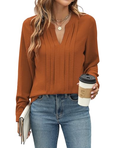 Image of Blooming Jelly Women's Long Sleeve Blouses Dressy Casual Business Work Tops