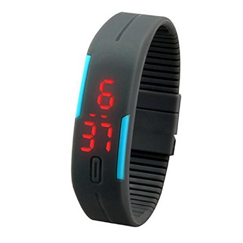 Preisvergleich Produktbild Internet Neue Ultra Thin Men Mädchen Sport Silikon Digital LED Sport Armbanduhr
