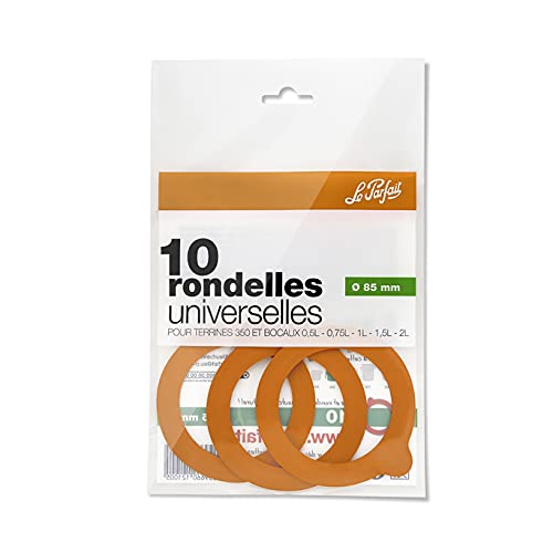 Le ParfaitUniversal Washers for Jars Diameter 85 mm – Pack of 10