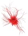 Darice 1-Piece Ostrich Feather Hair Clip, 2-3/8-Inch, Red