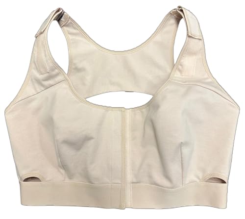 Image of Post Surgery Recovery Bra - Easy On Front Closure, Adjustable Straps, Breathable Cotton